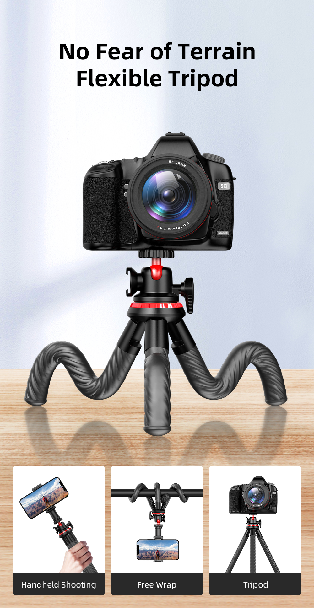 Mini Flexible Octopus Tripod