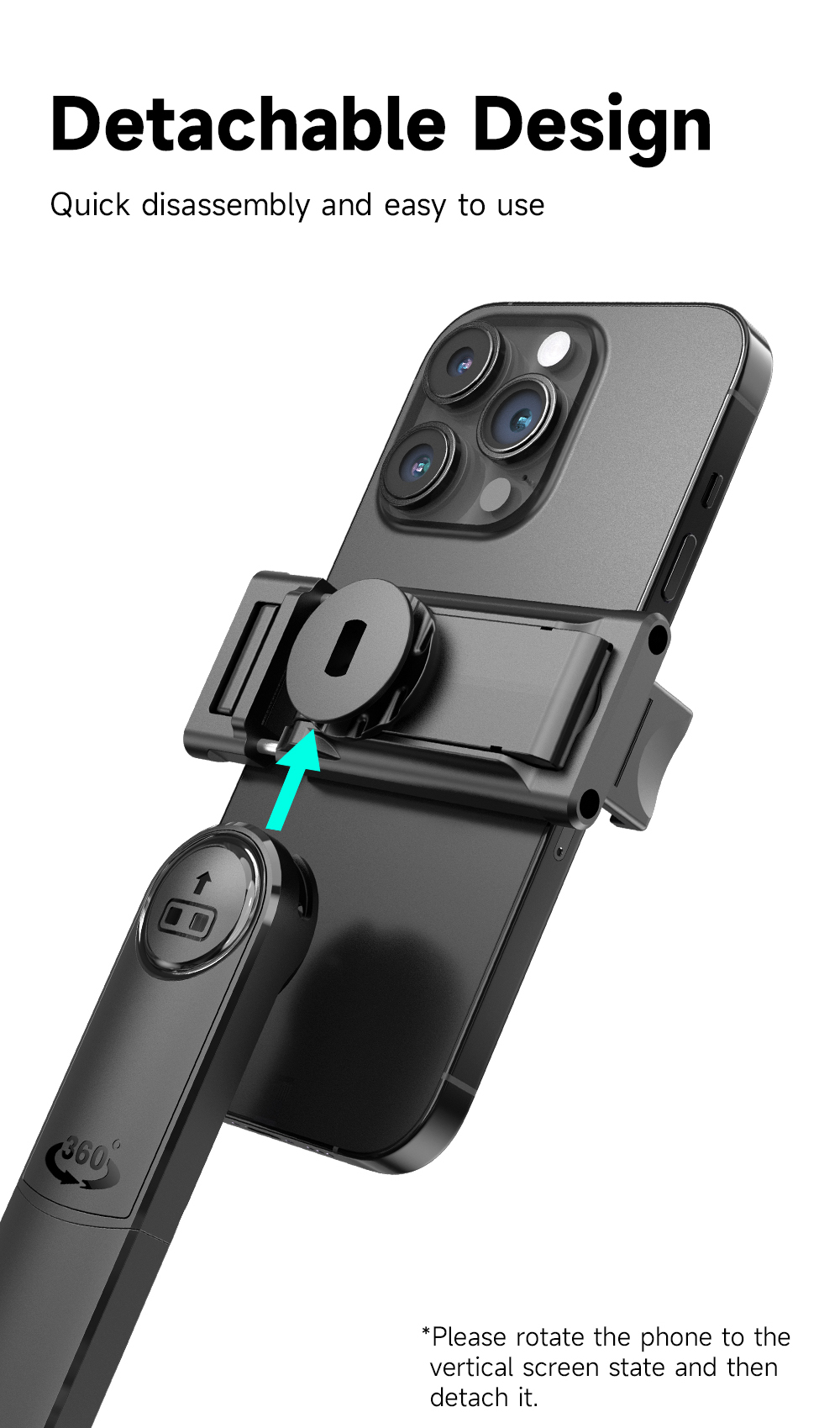 AI Face Tracking Gimbal with Large 4-Legs Tripod - Image 11