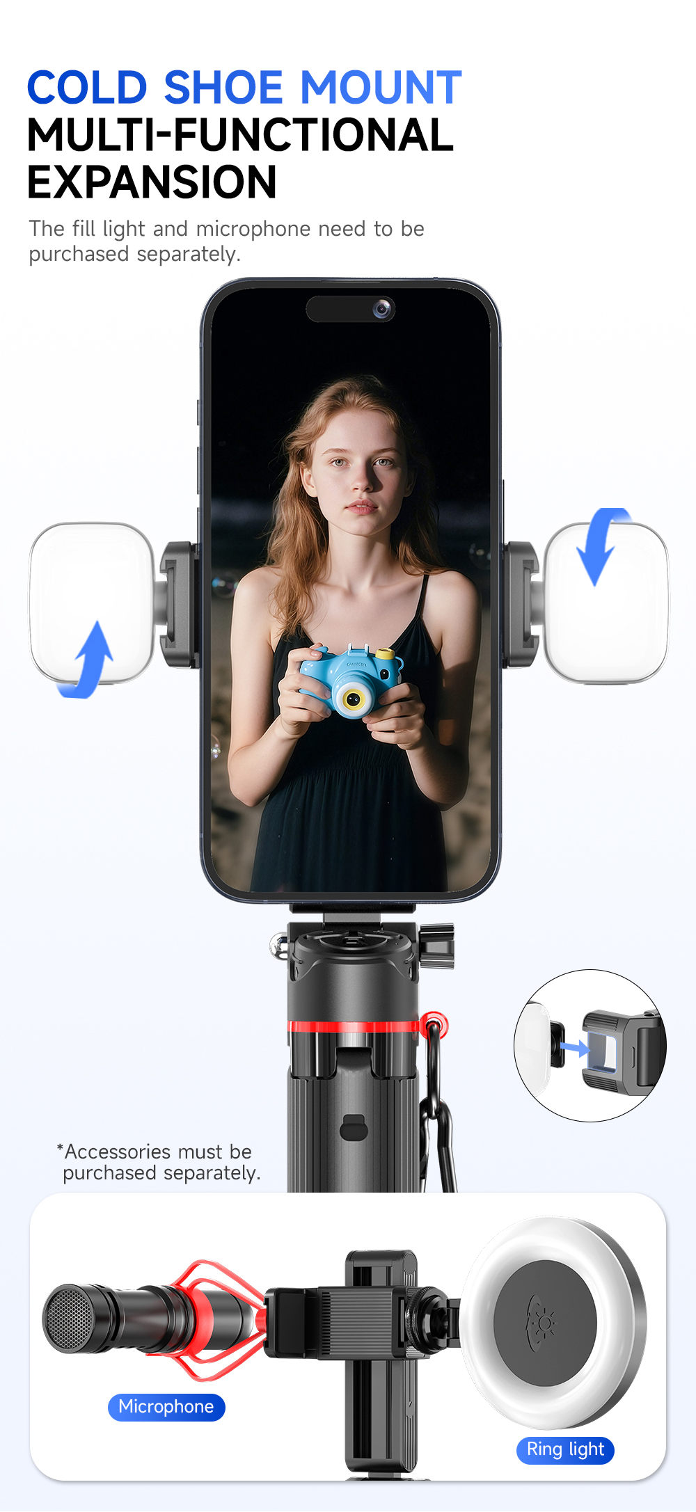 Mini Portable One-Button Pop Up Selfie Stick Tripod - Image 5