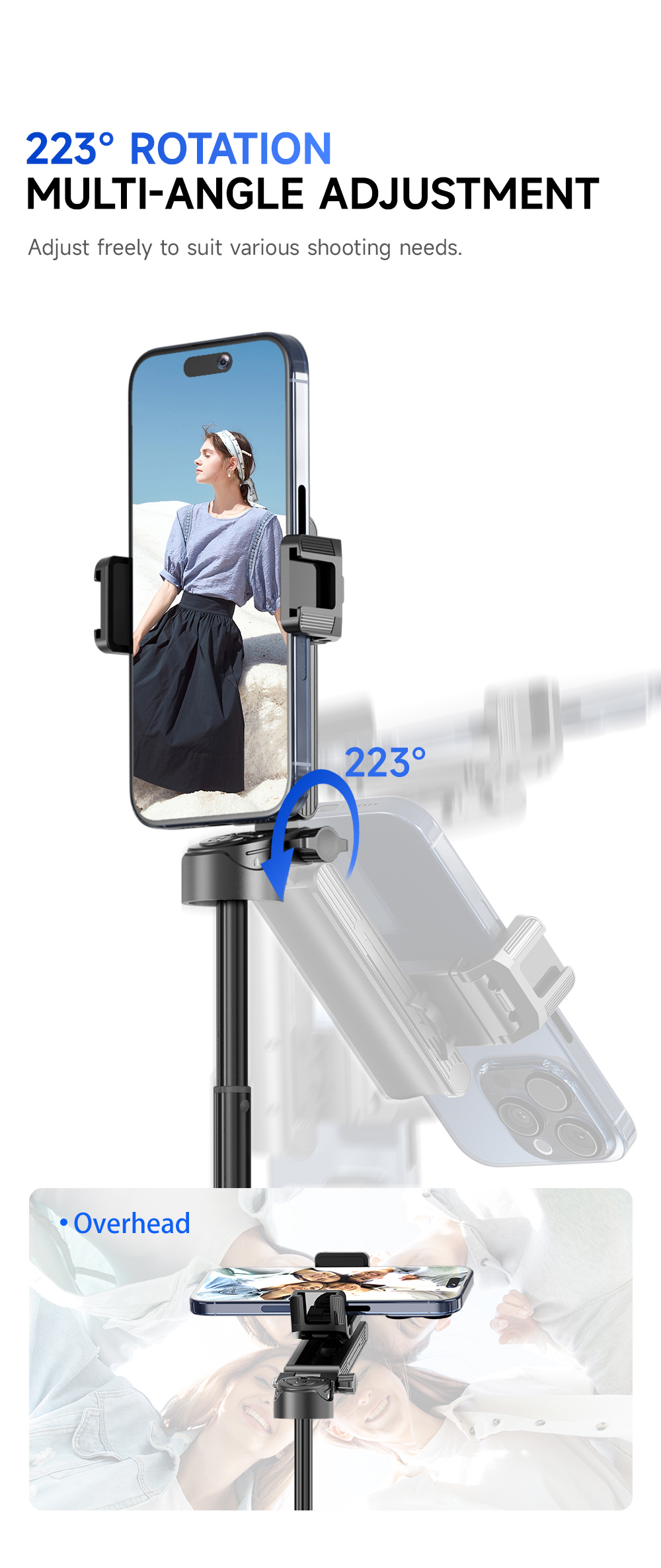 Mini Portable One-Button Pop Up Selfie Stick Tripod - Image 6