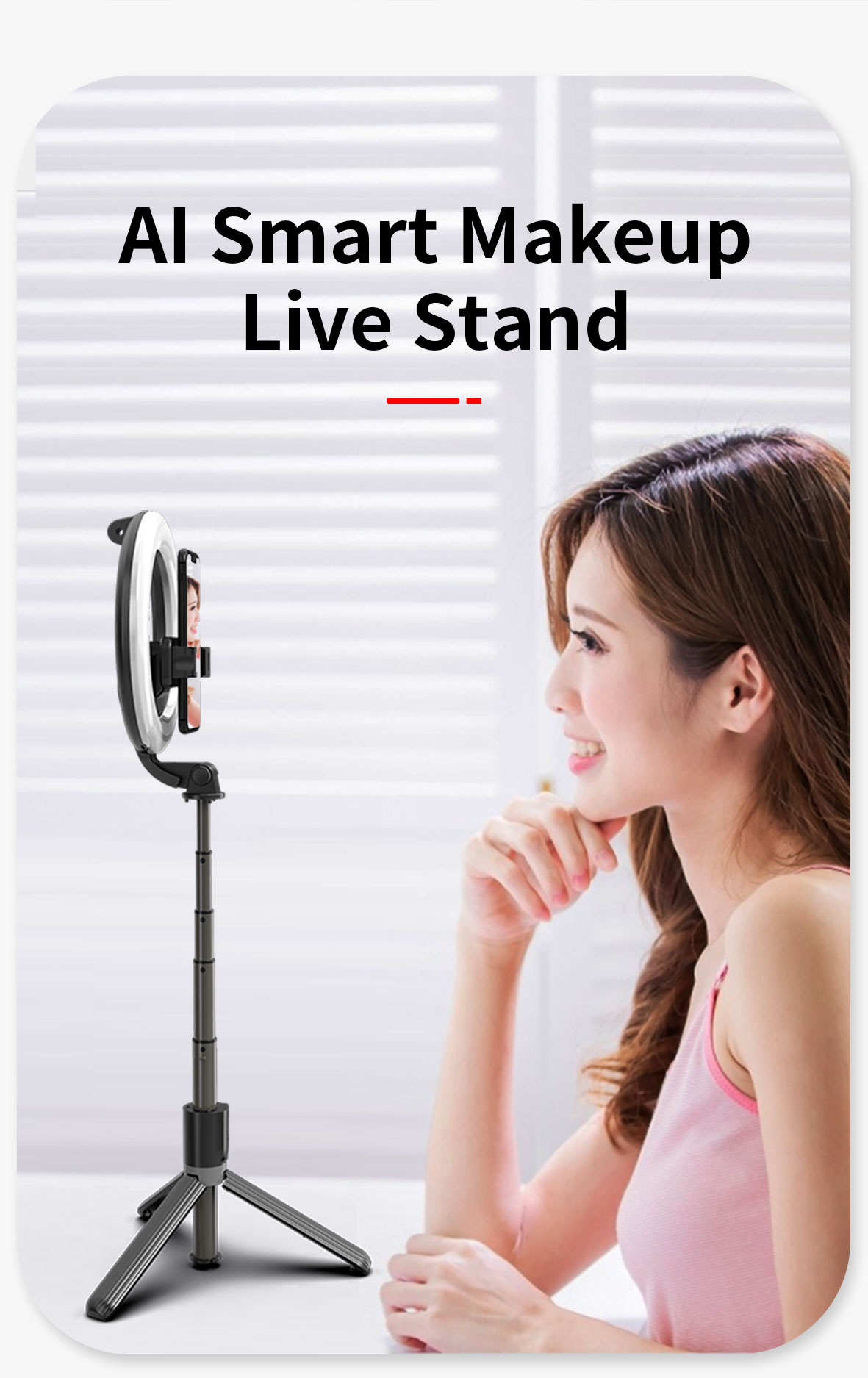 Selfie Stick Tripod with LED Fill Light - Image 16