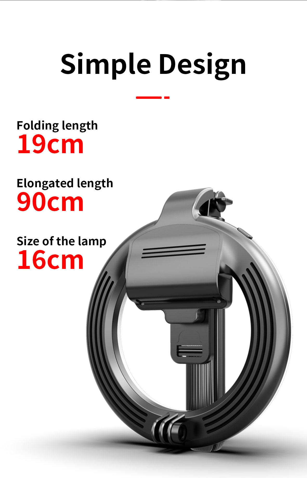 Selfie Stick Tripod with LED Fill Light - Image 5