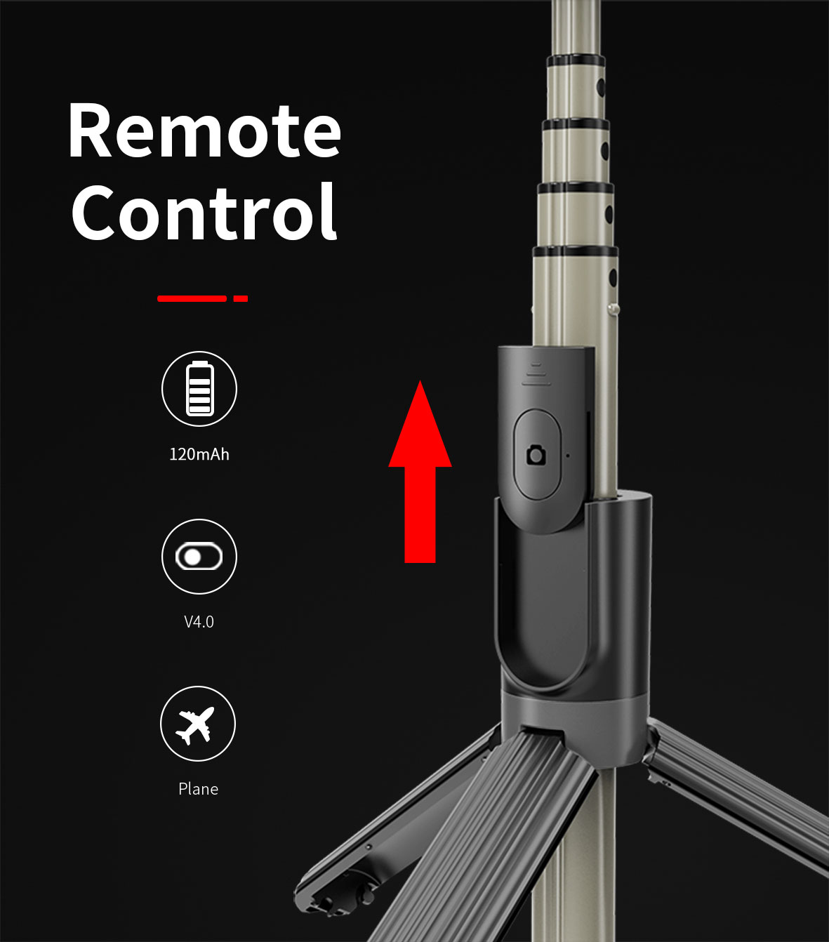 Selfie Stick Tripod with LED Fill Light - Image 6