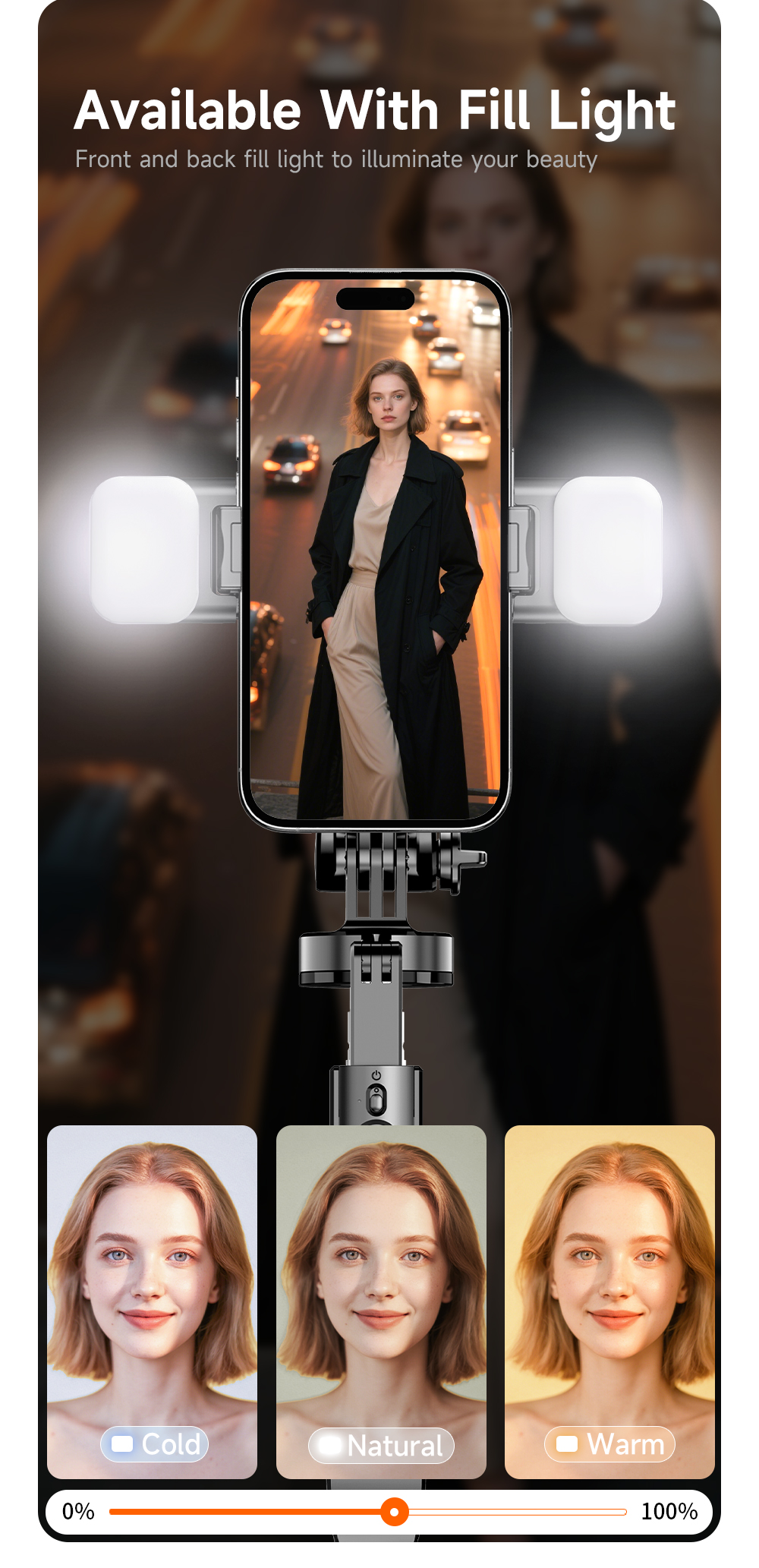 Auto Open Tripod with Balance Handle, Extra Long Extendable Selfie Stick - Image 9
