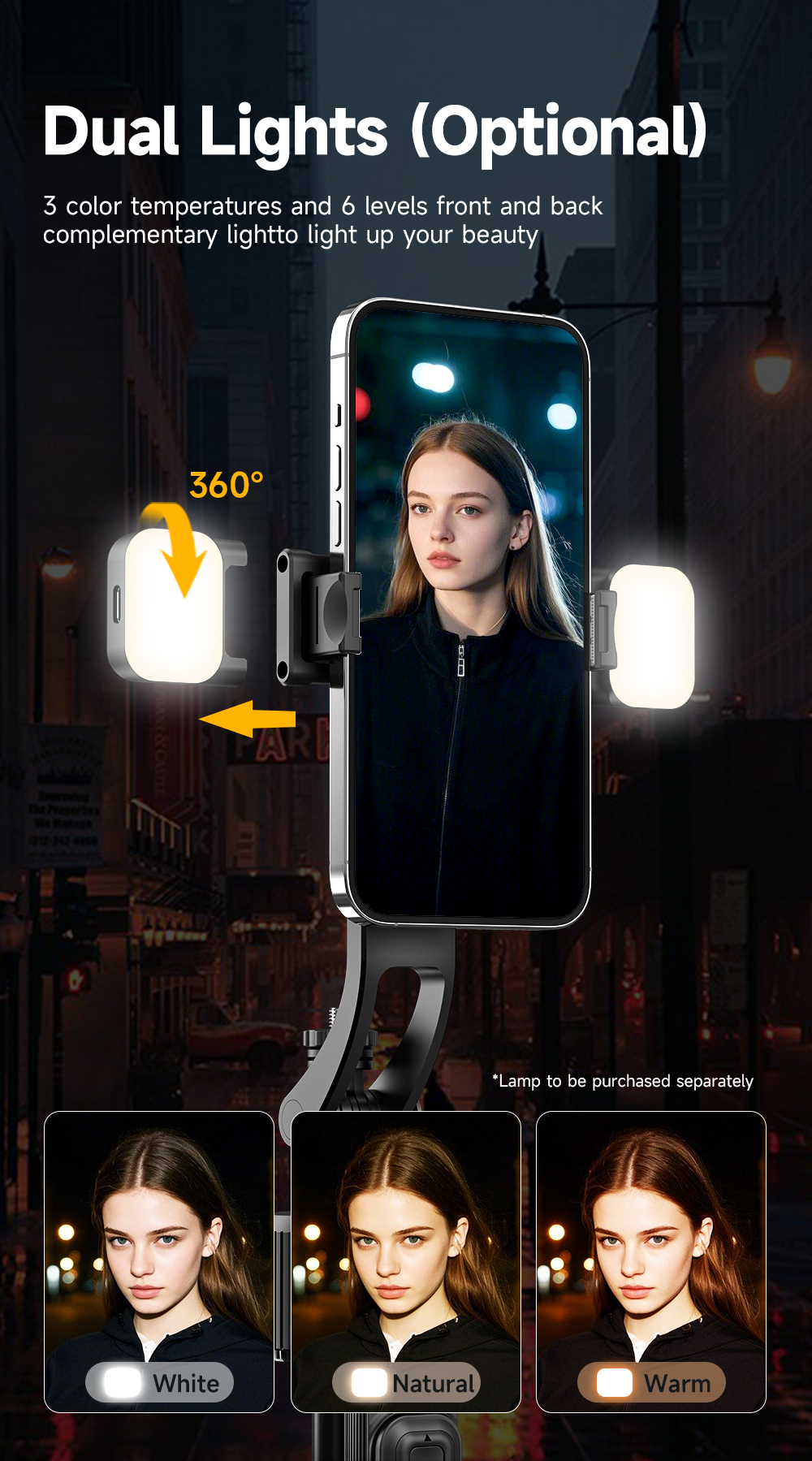 Auto Open 3-Legs Stand with 360° Rotation Gimbal - Image 8